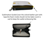 Yongkang Sublimation Small Coin Purse Women Wallet Blanks Leather Coin Credit Card Holder Diy Crafts (Black) Yongkang