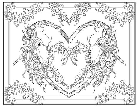 Creative Haven Unicorns Coloring Book (Adult Coloring Books: Fantasy) Dover Publications