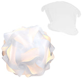 kwmobile DIY Puzzle Lamp Shade - Modern IQ Jigsaw Light in 30 Pieces min. 15 Different Designs - Diameter Approx. 7.9 in / 20 cm - White in Size S kwmobile