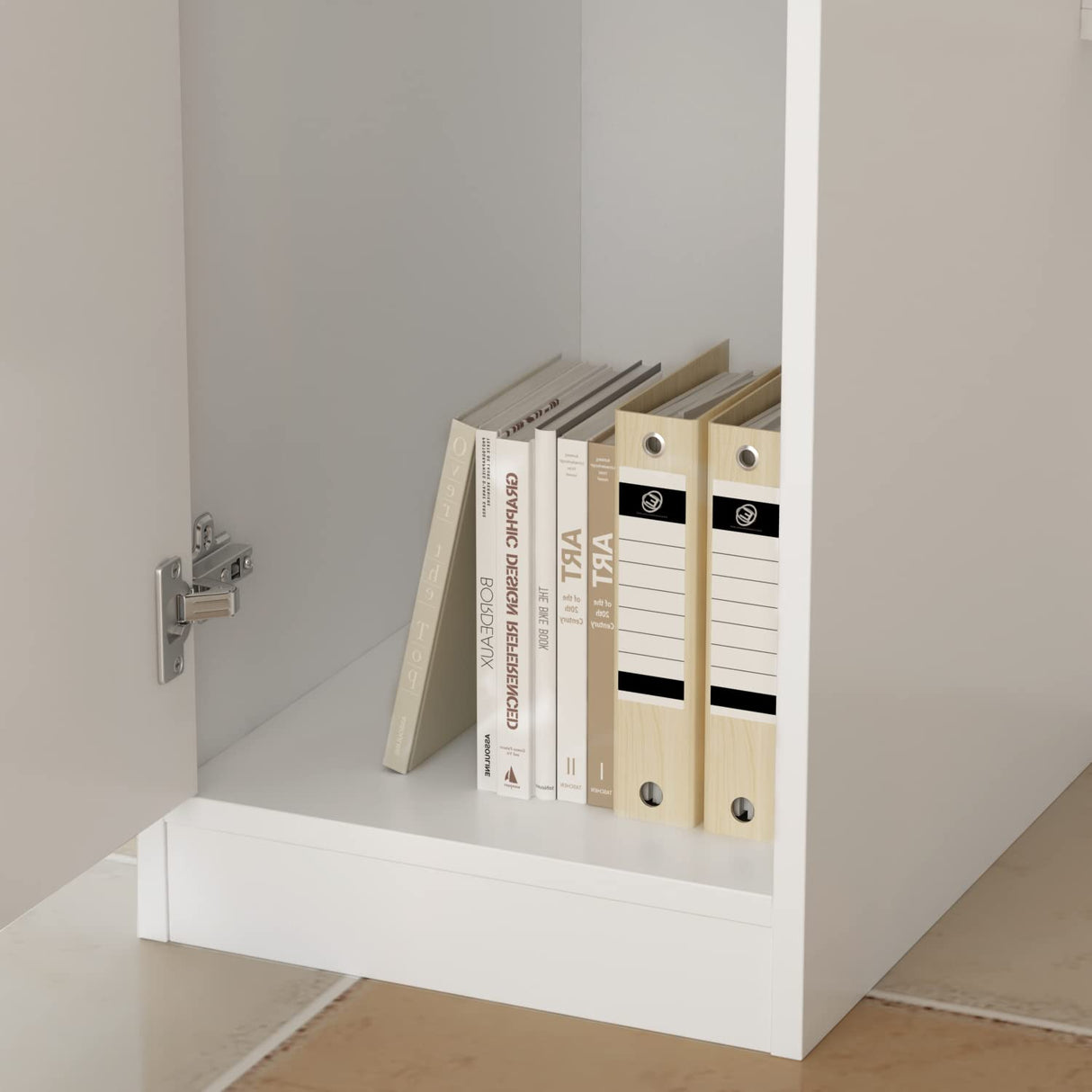 ECACAD Reception Desk with Light, Display Shelf & Lockable Drawers, Office Desk Reception Counter Table with Keyboard Tray and Door, White (47.2”W x 19.7”D x 39.2”H) ECACAD