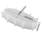 Large Candle Vessel Silicone Mold Oval Bowl Resin Molds, Creative Silicone Candle Vessels Pot Molds, Storage Tray Container Mold DIY for Candle Making Supplies Scented Candles Soaps Making or Storage Ainvhh