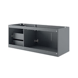 Modway Vitality 48" Double or Single Sink Compatible (Not Included) Bathroom Vanity Cabinet, 48 Inch,Grey Modway