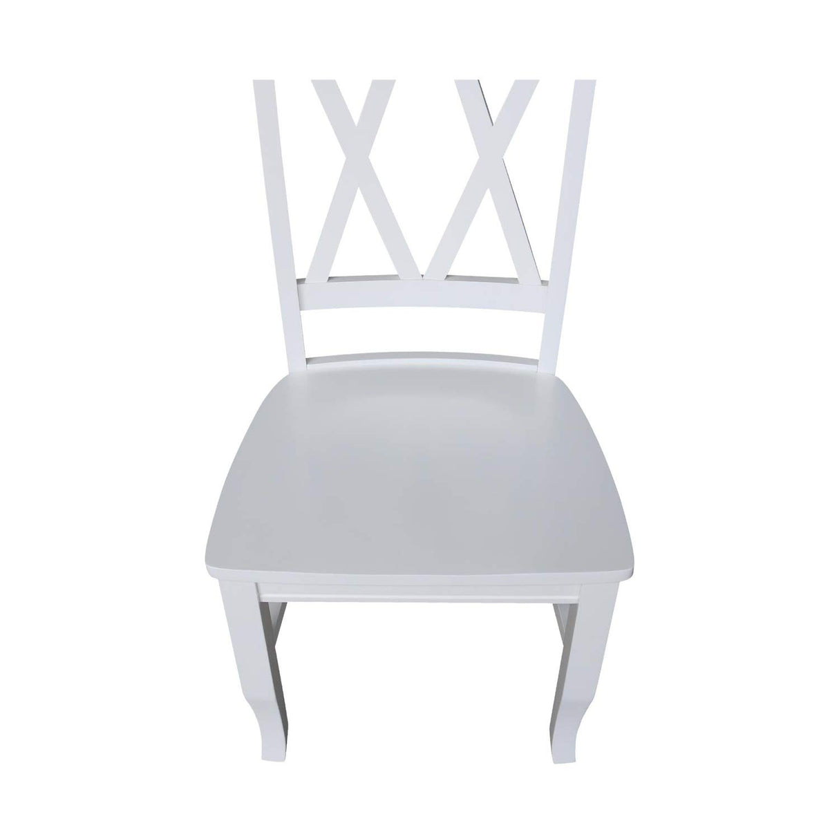 International Concepts 20P Double X Back Dining Chair, Beach White IC International Concepts