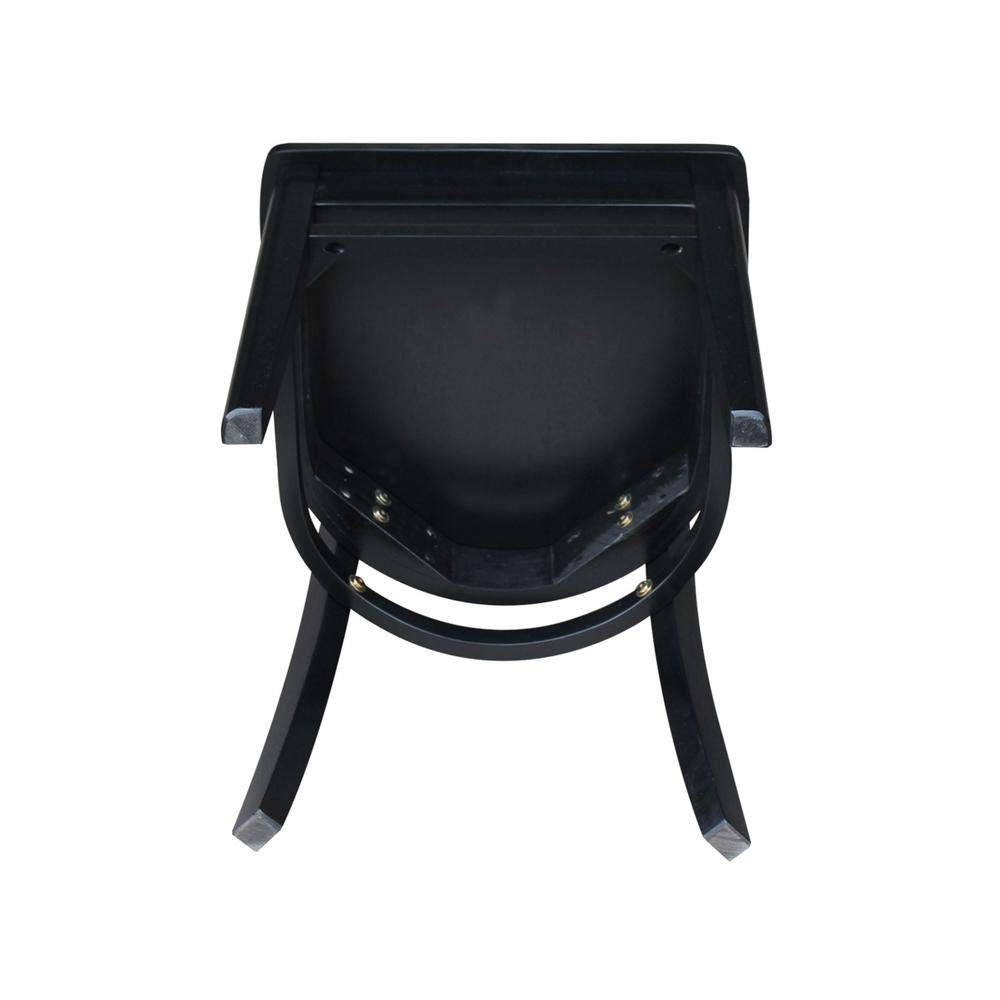 International Concepts Emily Chair Black IC International Concepts