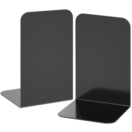VFINE Bookends 1 Pair, Bookends for Shelves, Metal Black Book Ends for Shelves, Book Ends for Heavy Books, Book Shelf Holder for Home Office VFINE