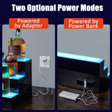 Takywep LED Lighted Liquor Bottle Display Shelf, 3-Step 30-Inch Wall Mounted Lighted Liquor Bottle Shelf with Remote & App Control, Acrylic Lighted Bottle Display Stand for Home Commercial Bar Takywep