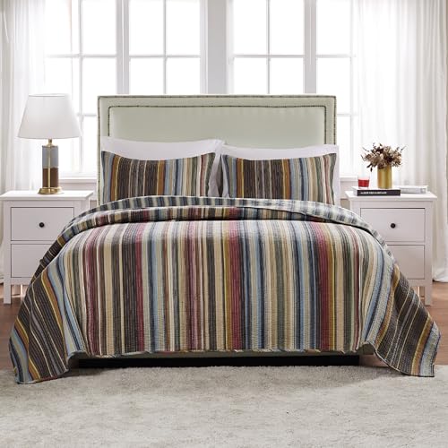 Greenland Home Durango 100% Cotton Reversible Quilt Set, 2-Piece Twin/XL, Earth Greenland Home Fashions