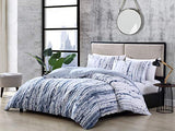 City Scene - Twin Duvet Cover Set, 100% Soft Cotton Bedding for Year Round Comfort, 2 Piece Bed Set with Maching Pilliwcase (Sokal Blue) City Scene