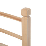 5ft Wooden Garden Bridge Little Bridge Yard Walkway Footbridge Decorative Backyard Bridge with Safety Railings Outdoor Lawn Bridge Walkway for Garden Yard Patio Courtyard Decorative Pond Landscaping WoodArtSupply