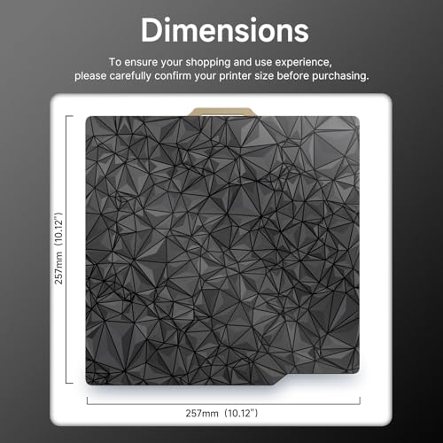 YOOPAI Double-Sided PEI+PEO Build Plate for Bambu Lab 3D Printer, 257x257mm 3D Printer Bed for Bambu Lab A1 X1 X1C/P1P/P1S 3D Printers YOOPAI