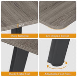 LITTLE TREE 6 FT Conference Room Table, 70.86L x 35.43W x 29.52H Inches Boat Shaped Meeting Seminar Boardroom Table. Gray LITTLE TREE