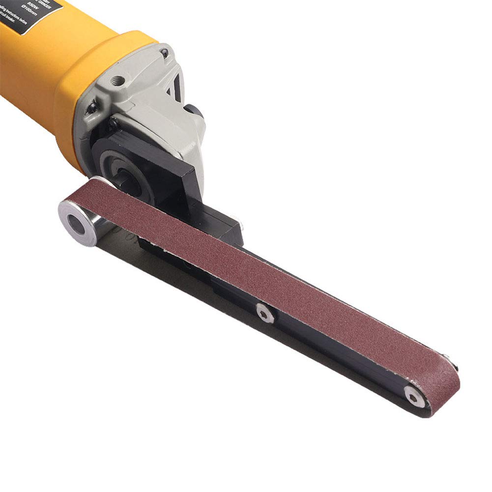 CALIDAKA Electric Belt Grinder Belt Sander Attachment Angle Grinder Modified Sand Belt Machine Pipe Belt Sander Polisher Belt Sanders Polisher CALIDAKA