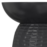 SIMPLIHOME Boyd SOLID MANGO WOOD 13 inch Wide Round Contemporary Wooden Accent Table in Black, Fully Assembled, for the Living Room and Bedroom SIMPLIHOME