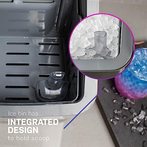 GE Profile Opal 1.0 Nugget Ice Maker| Countertop Pebble Ice Maker | Portable Ice Machine Makes up to 34 lbs of Ice Per Day | Stainless Steel Profile