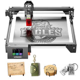 LONGER Ray5 10000mW Class 4 Laser Engraver, DIY Laser Cutter Engraving Machine with 3.5" Touch Screen, 15.75"x15.75" Engraving Area, 0.08mm Laser Spot, for Wood, Metal, Acrylic, Glass Longer