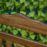 Outsunny Traditional Wooden High-Back Rocking Chair for Porch, Indoor/Outdoor, Brown Outsunny