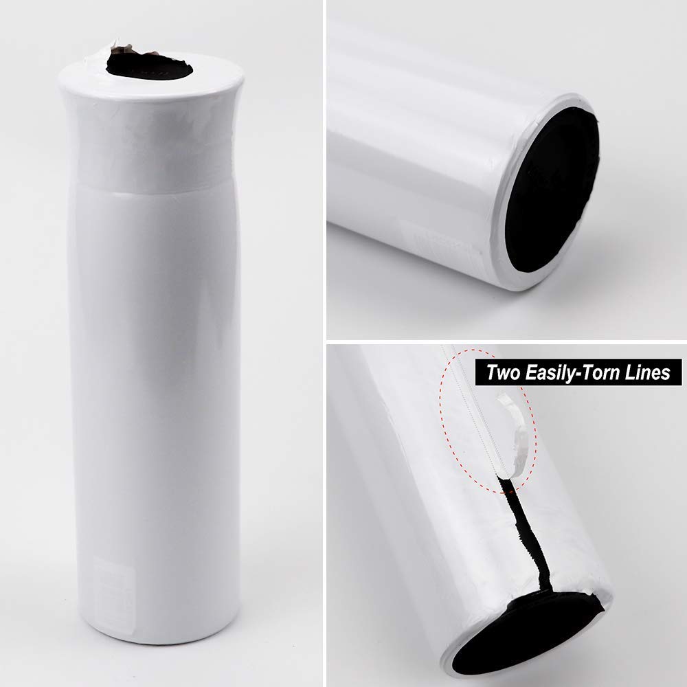 Sublimation Shrink Wrap Film,White 7x11 Inch Heat Sublimation Shrink Wrap Tube for Mugs, Tumblers,Blanks, Shrink Wrap Bands for Sublimation,50 Pcs