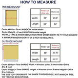 LANTIME Wood Window Roman Shades, Lined Blackout Bamboo Roman Shades Blinds, Easy Installation for Home and Garden, Pattern 1 LANTIME