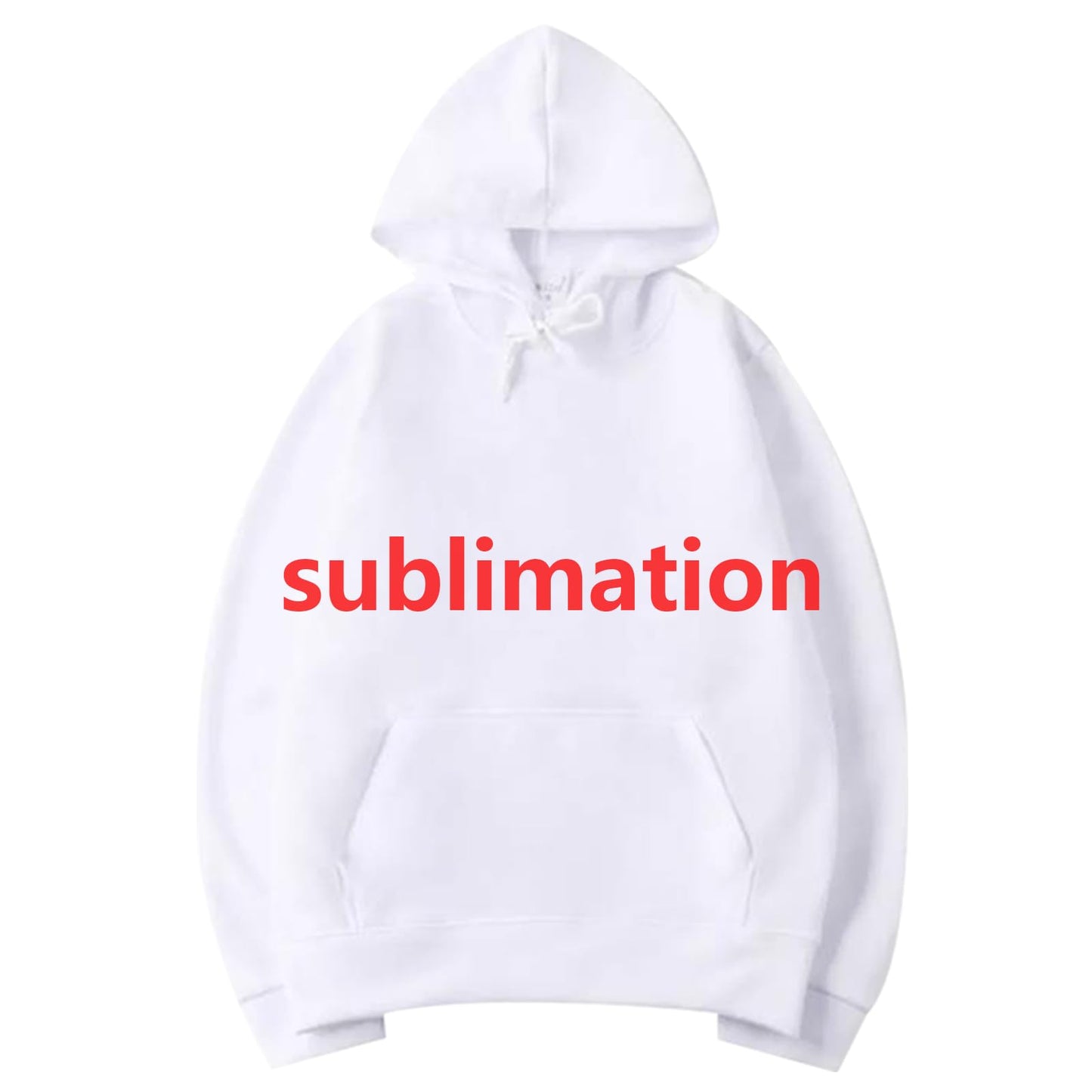 AiDiYGECO sublimation mens hoodies Polyester pullover blank plain white hoodie sweatshirt for men Size M