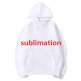 AiDiYGECO sublimation mens hoodies Polyester pullover blank plain white hoodie sweatshirt for men Size M AiDiYGECO