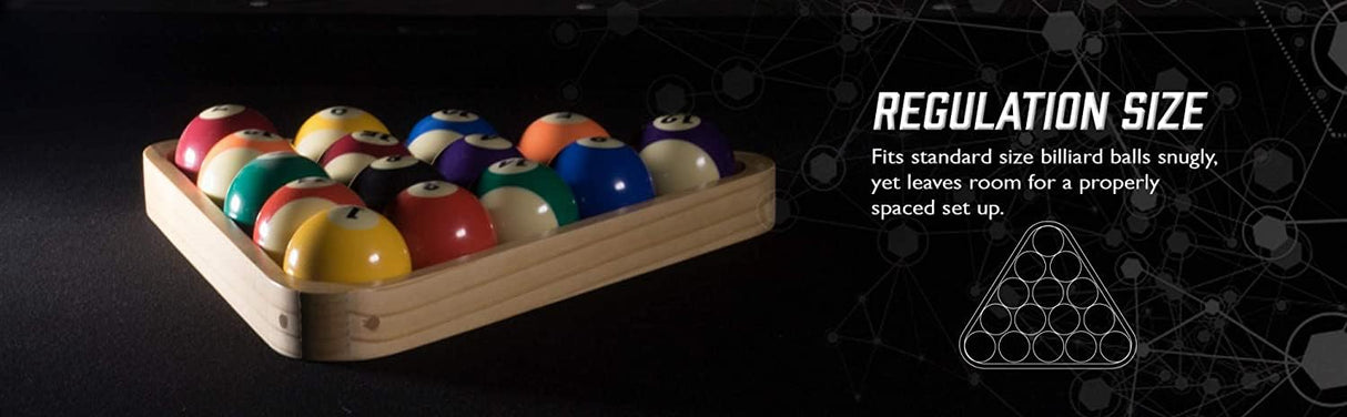 Viper Billiard/Pool Table Accessory: 8-Ball Rack, Hardwood Triangle, Holds Standard 2-1/4" Sized Balls Viper