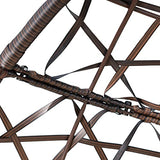 Christopher Knight Home Isaiah Indoor/Outdoor Wicker Tear Drop Hanging Chair (Stand Not Included), Multi-Brown and Tan Christopher Knight Home