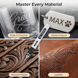 Jas & Jax Engraving Pen - USB Rchargeable Mini Electric Engraver, Cordless Rotary Tool for Wood, Metal, Glass, Jewelry, Stone, Leather & Plastic Etching (54 Accessories) Jas & Jax Goods