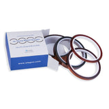 ELEGOO 4 Rolls 108FT High Temp Tape, 4 Pack Polyimide High Temperature Resistant Tape Multi-Sized Value Bundle 1/8’’, 1/4’’, 1/2’’, 1’’ with Silicone Adhesive for Masking, Soldering etc. ELEGOO