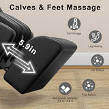 LIYIH Massage Chair Full Body, Zero Gravity Massage Recliner with 12 Fixed Casters, Full Body Airbag Massage, Waist and Leg Heating, Automatic Retractable Footrest, AI Voice Control