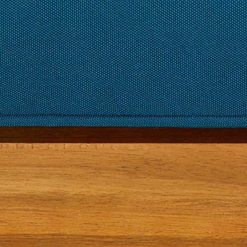 Christopher Knight Home Alice Outdoor 5 Piece Acacia Wood Sofa Set, Teak Finish, Dark Teal Christopher Knight Home