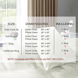 P Pothuiny Satin Duvet Cover King, Single Soft Duvet Cover Only, Luxury Silky Like Ivory White Duvet Cover 90" x 104" Sold Separately - Zipper Closure & Corner Ties P Pothuiny