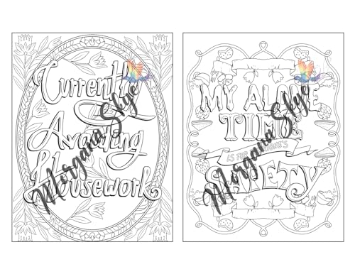 Swear Word Coloring Book for Moms: Motivational Quotes and Doodle Therapy for Stressed Out Moms Who Deserve a Break (and a Glass of Wine!) WoodArtSupply