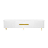 Merax 78.7'' Minimalist TV Stand for TVs up to 85 Inches, Modern Entertainment Center Media Console with 4 Spacious Cabinets for Living Room Merax