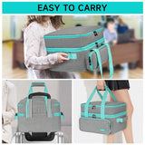 Carrying Case Compatible with Cricut EasyPress 2/Cricut EasyPress3 (9"x9",10"x10",12"x10"),Double-Layer Heat Press Machine Storage Bag Fits for Htvront(10"x10"),Tools and Accessories,Easy Press Mat LEFOR·Z