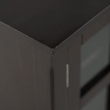 SIMPLIHOME Kitchener SOLID WOOD Universal TV Media Stand, 60 inch Wide, Contemporary, Living Room Entertainment Center, Storage Cabinet, for Flat Screen TVs up to 70 inches in Hickory Brown SIMPLIHOME