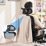 hujusko Mesh Ergonomic Office Chair with 6D Armrests,High Back Mesh Gaming Chair with Lumbar Support,Adjustable 3D Headrest for Home Office Desk Chair(Executive, Black) hujusko