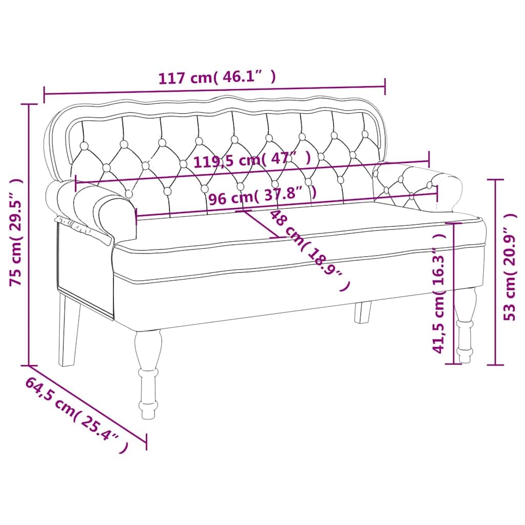 vidaXL 47" W Small Loveseat, Velvet Chesterfield Sofa with Button Tufting & Rolled Armrests for Small Spaces, 2 Seater Couch for Living Room & Bedroom, Black vidaXL