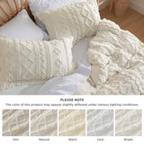 Bedsure Boho Twin Duvet Cover, Soft & Comfortable Elegant Design Boho Bedding for Decoration, Machine Washable Comforter Cover for All Seasons,Includes 1 Duvet Cover & 1 Pillow Sham,Beige Bedsure