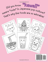Kawaii Food Coloring Book (Kawaii Food Coloring Pages) WoodArtSupply