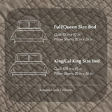EVERGRACEHOME 100% Cotton Modern Lines Quilt Set King Size, Pre-Washed Soft Striped Coverlet Bedspread, 3 Piece Lightweight Bedding Set for All Season, with 2 Pillow Shams, Stone Taupe EVERGRACEHOME