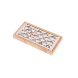 Kanwoder Bamboo Ring Holder,Ring Display Stand,Jewelry Organizer Stand for Rings Earrings Selling（Beige） Kanwoder