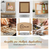 CALPALMY 24-Pack MDF Board 1/8 Inch Thick 12" x 12" Unfinished Wood Panels, 3mm Thick Medium Density Fiberboard Wood Boards for Crafts, Painting, Carpentry, Engraving, Interior Design, and More CALPALMY