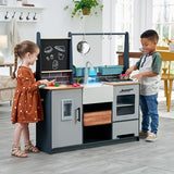 KidKraft Wooden Farm to Table Play Kitchen with EZ Kraft Assembly™, Lights & Sounds, Ice Maker and 17 Accessories KidKraft