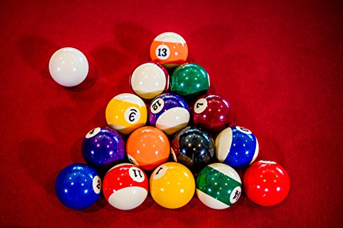 Mizerak Donovan II 8' Billiard Table with 2 Cues, Set of Billiard Balls, Triangle Brush and 2 Chalk Mizerak