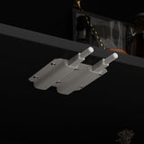 Homsee 4-Tier Black Bookcase with Glass Doors and LED Lighting Homsee