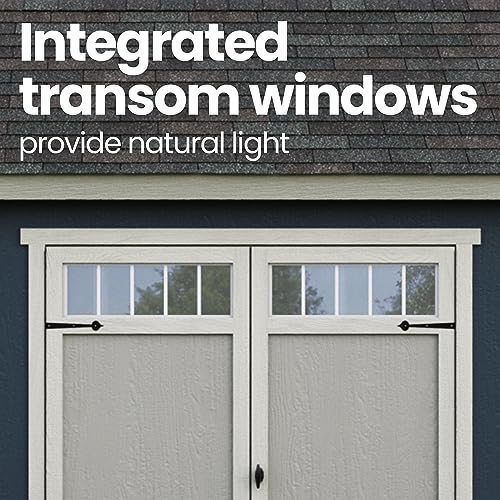 Handy Home Products Scarsdale 12x16 Do-it-Yourself Wooden Storage Shed Tan Handy Home Products