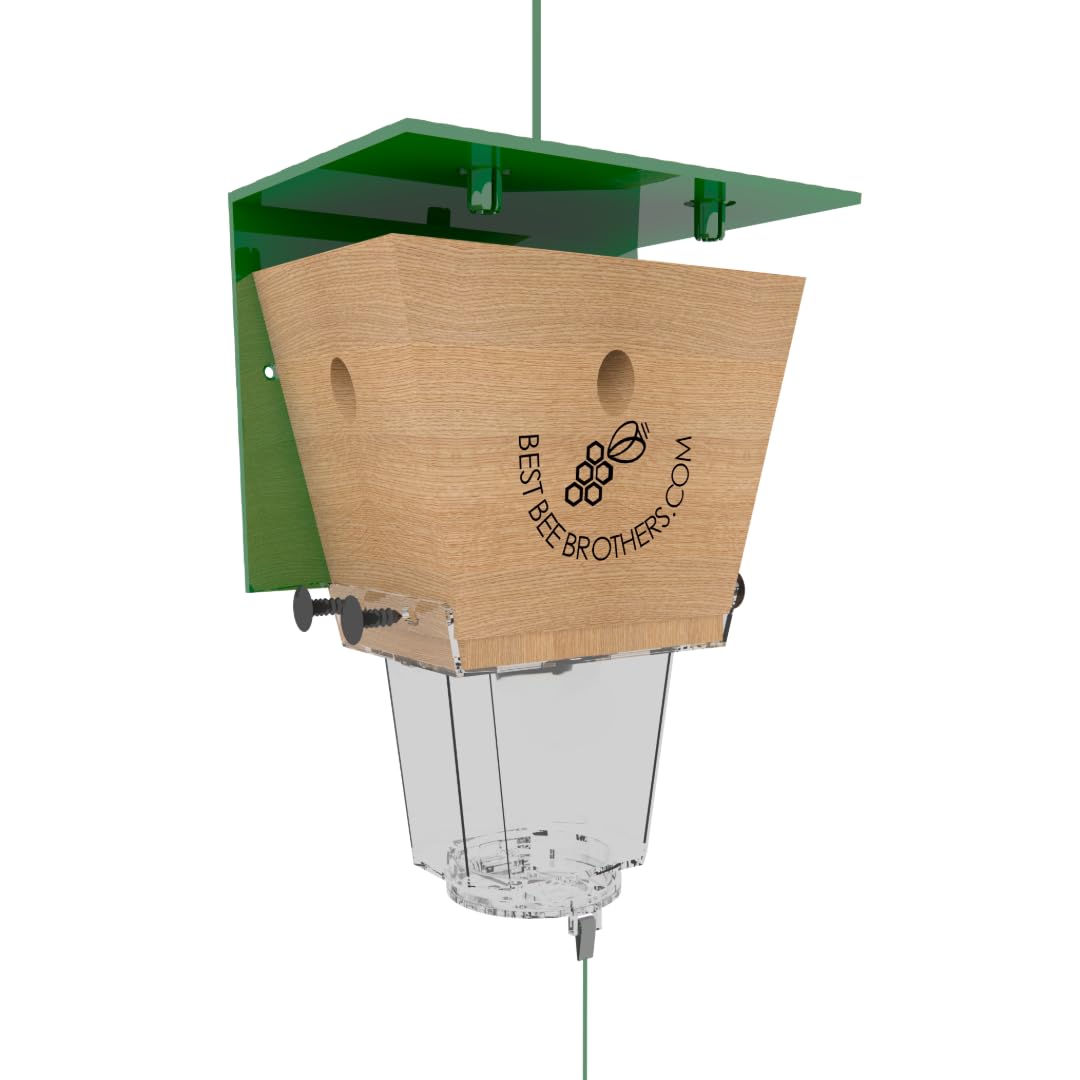 Ultimate Pro, Carpenter Bee Trap, 2 Traps in 1, High-Capacity External Bee Vault – 2 Pack Best Bee Brothers