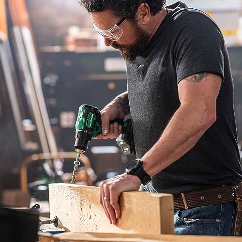 Metabo HPT 18V MultiVolt™ Cordless Driver Drill Kit | 620 in-lbs of Torque | Compact | Reactive Force Control | 22 + 1 Clutch Settings | LED Light | Belt Hook | Lifetime Tool Warranty | DS18D - WoodArtSupply