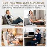 Rainwolf Shiatsu Neck and Back Massage Cushion with Heat - 4D Deep Tissue Kneading Full-Back Massager for Relief Stress, Adjustable Intensity & Height, for Office Chair & Home Rainwolf