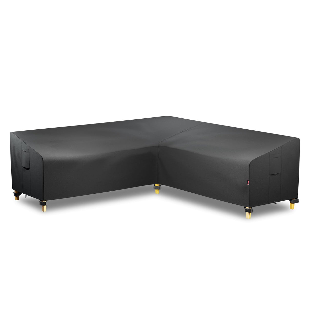 iBirdie Outdoor Sectional Cover fit 100 x 100 inch, 98 x 98, 96 x 96 L-Shaped Patio Sofa Waterproof Weatherproof 600D Heavy Duty Garden Furniture Cover for Outside L Shape Couch iBirdie